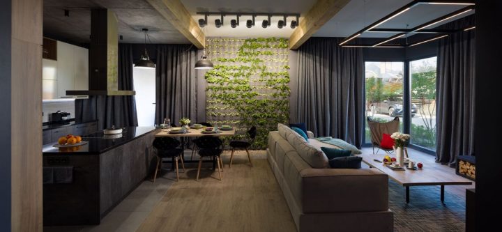 QDRO-terraced house – Кухня-гостиная