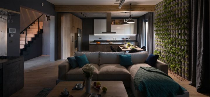 QDRO-terraced house – Кухня-гостиная