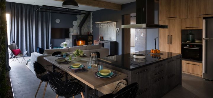 QDRO-terraced house – Кухня-гостиная